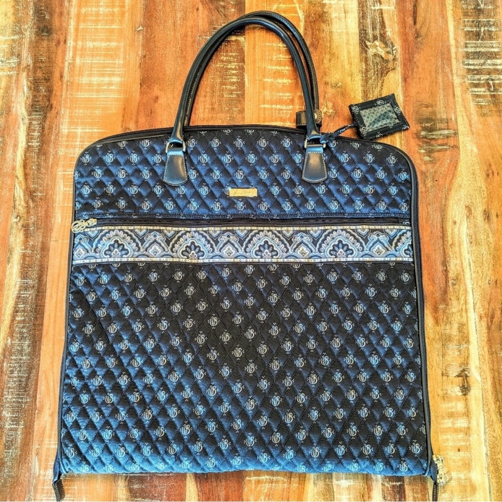 Vera Bradley Navy Blue and Black Garment Travel Bag